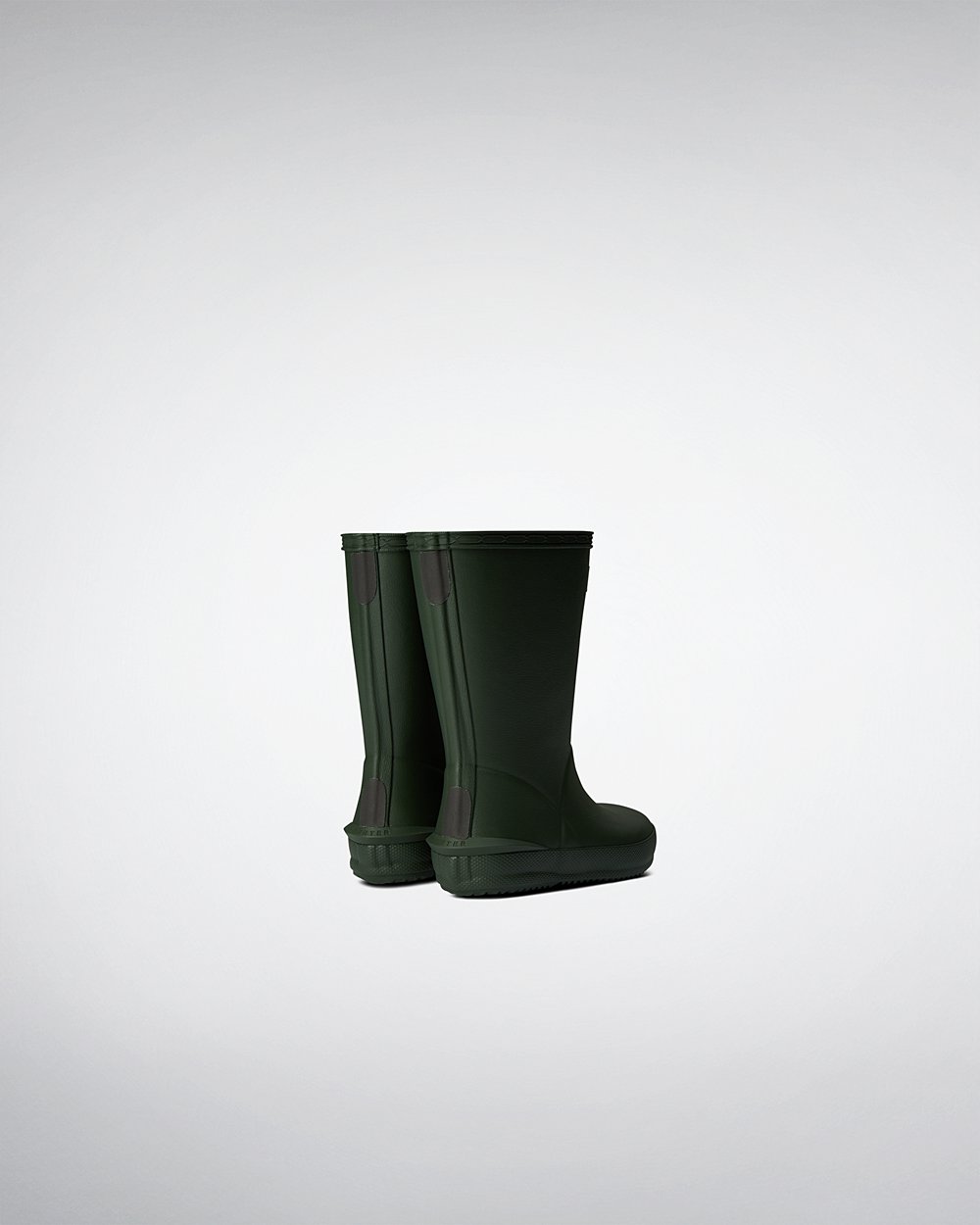 Hunter First Norris Rain Boots - Clearance Kids Green - QEHIZR741